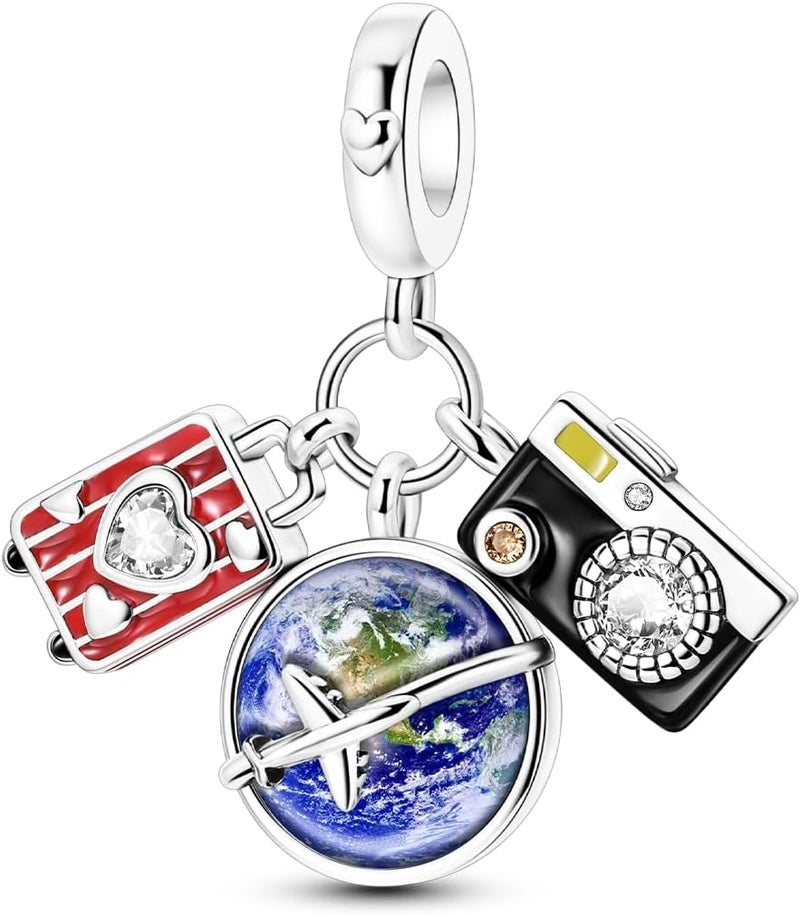 Hapour Store 925 Sterling Silver Charms for Bracelets Necklace European Jewelry Pendant Beads Charm for Women Mom - Image 1